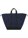 Cabas Large Bowler Bag In Blue