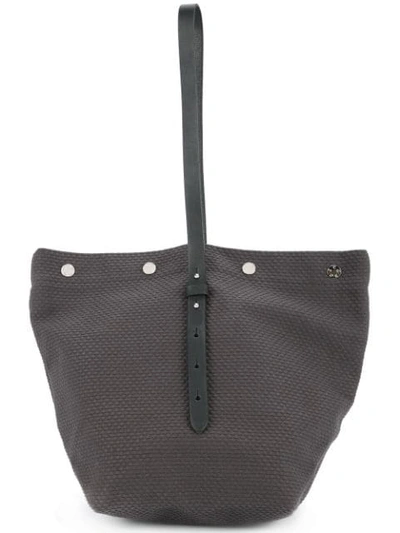 Cabas Small Bucket Tote In Grey