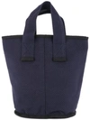 Cabas Small Laundry Tote In Blue