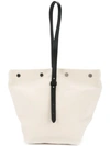 Cabas Small Bucket Tote In White