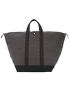 Cabas Large Bowler Bag In Grey