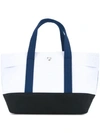 Cabas Colour Block Small Tote Bag - Blue