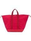 Cabas Large Bowler Bag In Red