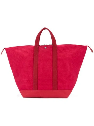 Cabas Large Bowler Bag In Red