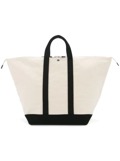 Cabas Large Bowler Bag In White