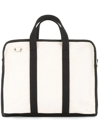 Cabas Weekender Medium Tote In White