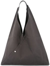 Cabas Triangle Shaped Tote In Grey