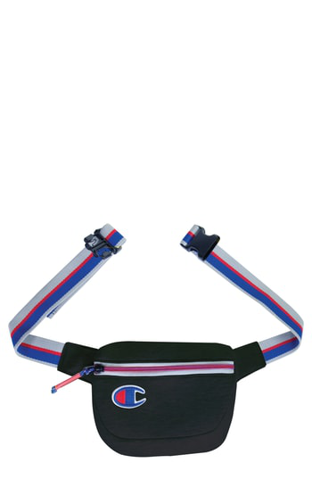 champion the attribute black fanny pack