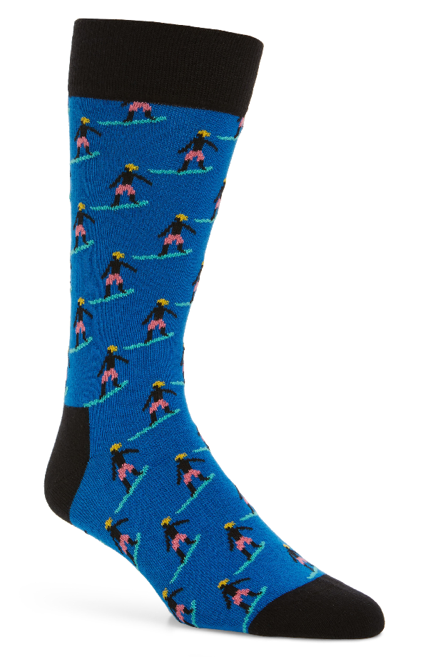 blue happy socks