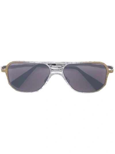Kuboraum Square Tinted Sunglasses In Metallic