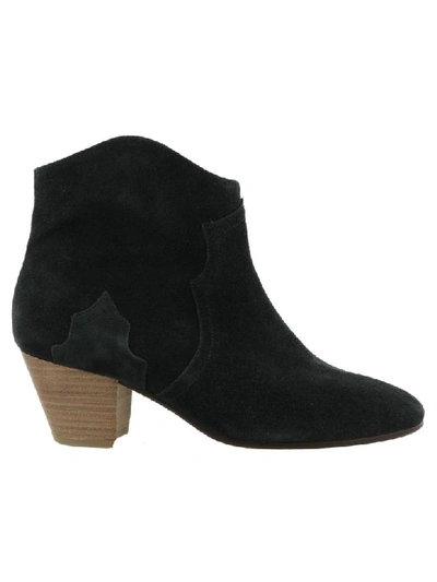Isabel Marant Dicker Ankle Boot In Faded Black