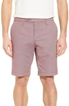 Ted Baker Herbott Trim Fit Stretch Cotton Shorts In Pink