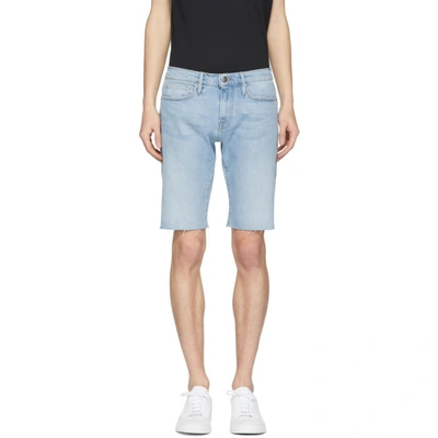 Frame L'homme Cutoff Denim Shorts In Crosby