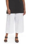 Eileen Fisher Wide Leg Crop Pants In White