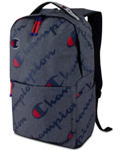 Champion Men's Advocate Logo Backpack In Dark Grey