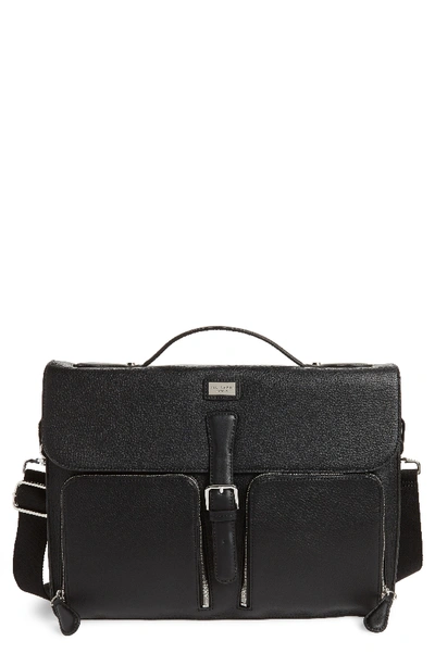 Ted Baker Munch Leather Satchel Briefcase - Black