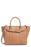 Mulberry Small Zip Bayswater Classic Leather Tote - Pink In Cuoio