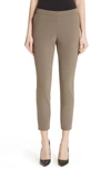 Lafayette 148 Murray Acclaimed Stretch Cropped Pants In Nougat