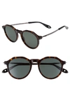 Givenchy 51mm Round Sunglasses - Dark Havana