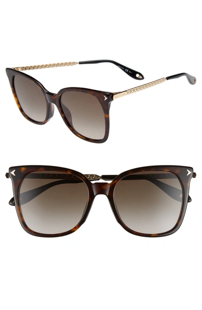 Givenchy 54mm Square Sunglasses - Dark Havana