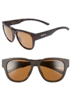 Smith Rounder 52mm Chromapop Polarized Sunglasses In Matte Tortoise