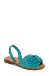 Seychelles Peace Of Mind Sandal In Turquoise Suede
