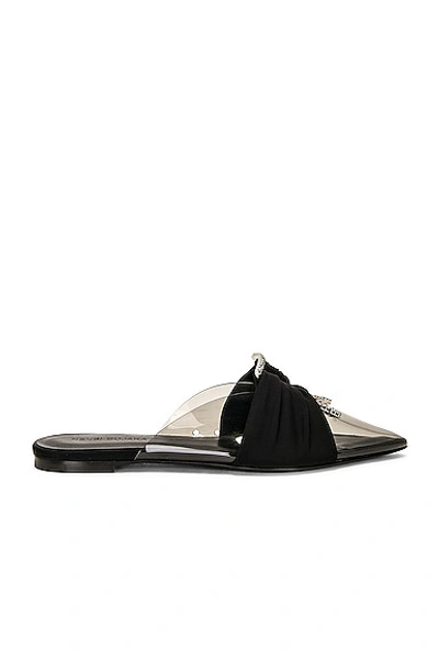 Nensi Dojaka Bow-detail Pointed Mules In Black