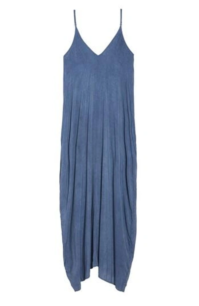 Elan V-back Cover-up Maxi Dress In Indigo Blue