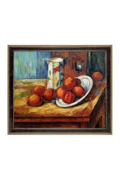 Overstock Art Bricoo, Bicchiere E Piato By Paul Cezanne Framed Hand Painted Oil Reproduction In Multi