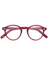 Moscot Miltzen Round Frame Glasses - Red