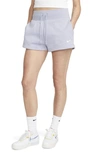 Nike Women's  Sportswear Phoenix Fleece High-waisted Loose Shorts In Purple
