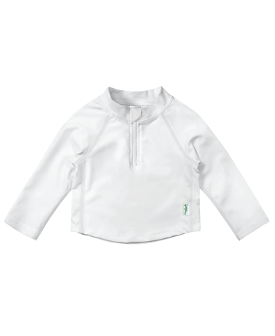 Green Sprouts Baby Boys And Girls Long Sleeve Rashgaurd Shirt In White