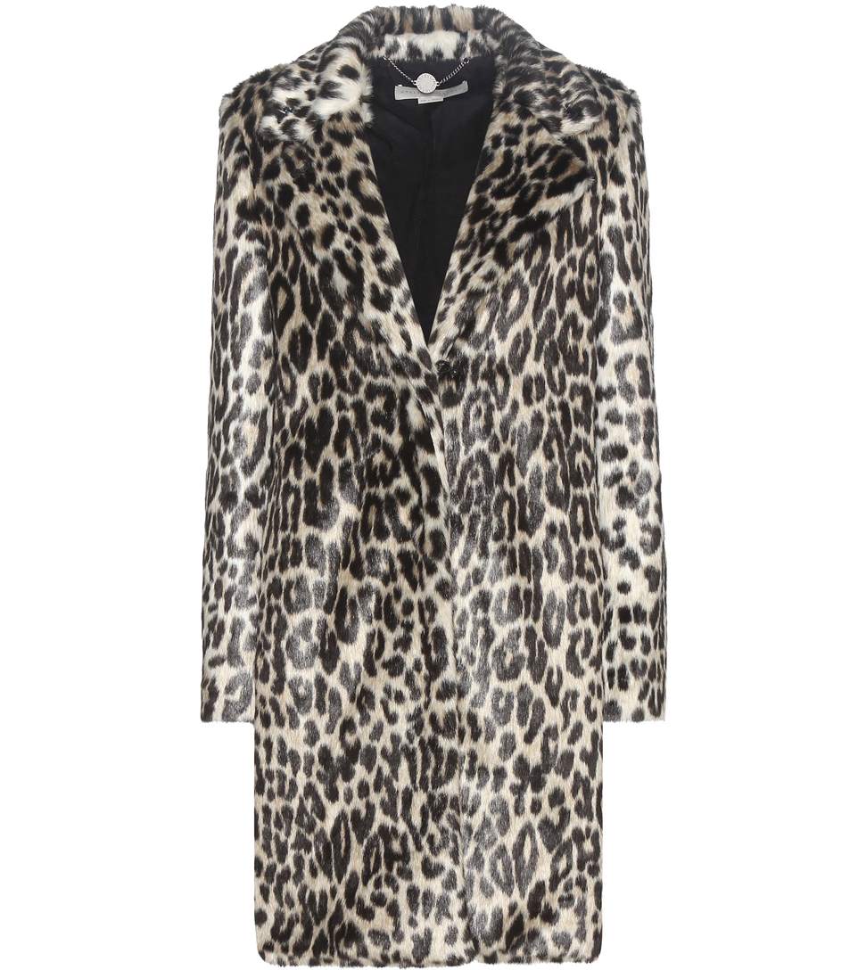 Stella Mccartney Leopard-print Faux-fur Coat In Comli Leopard | ModeSens