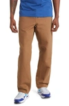 Carhartt Single Knee Straight-leg Organic Cotton-canvas Trousers In Brown