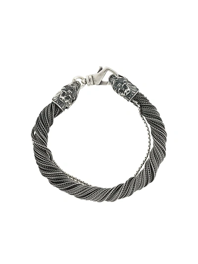 Emanuele Bicocchi Multi String Bracelet In Metallic