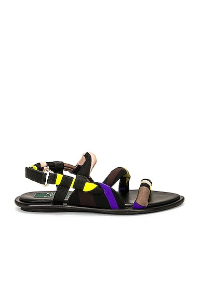 Emilio Pucci Lycra Sandal In Viola/kaki