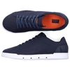 Swims Tennis Cupsole Leather Sneakers In Blue