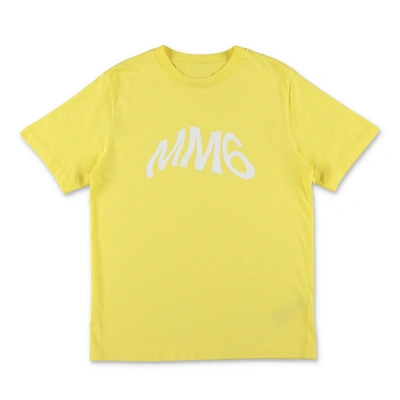 Mm6 Maison Margiela Kids'  Set Di T-shirt In Jersey Di Cotone Bambina In Multicolor