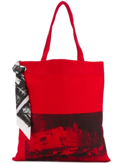 Calvin Klein 205w39nyc X Andy Warhol Foundation Tote In Red