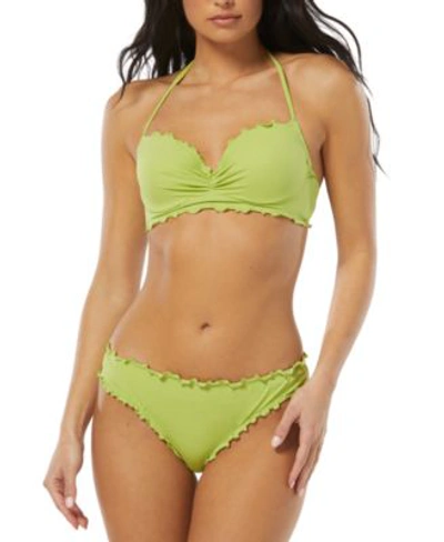 Sundazed Nixie Bra Sized Halter Bikini Top Bottoms Created For Macys Women's Swimsuit In Grasshopper