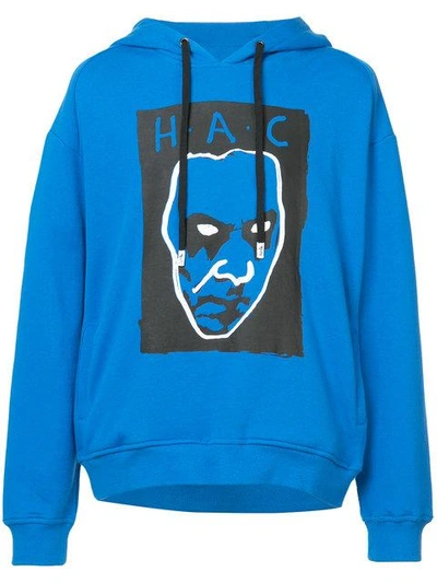 Haculla Nobody's Safe Hoodie In Blue