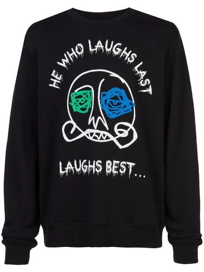 Haculla Last Laught Sweatshirt In Black