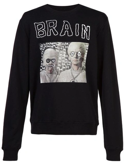 Haculla Hac On The Brain Sweatshirt In Black