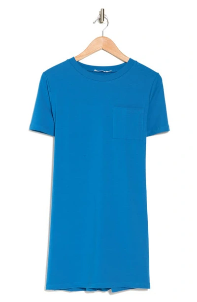 Lush Twist Back Cutout T-shirt Dress In Turquoise