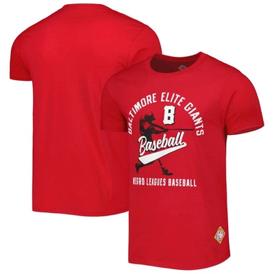 Stitches Red Baltimore Elite Giants Soft Style T-shirt