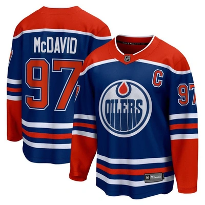 Fanatics Branded Connor Mcdavid Royal Edmonton Oilers Home Premier Breakaway Player Jersey