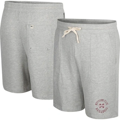 Colosseum Heather Gray Mississippi State Bulldogs Love To Hear This Terry Shorts