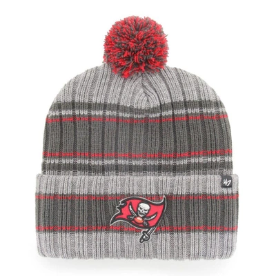 47 '  Graphite Tampa Bay Buccaneers Rexford Cuffed Knit Hat With Pom