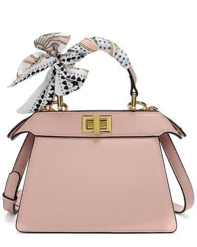 Tiffany & Fred Smooth Leather Crossbody In Pink