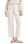 Splendid Angie Wide Leg Pants In White Sand